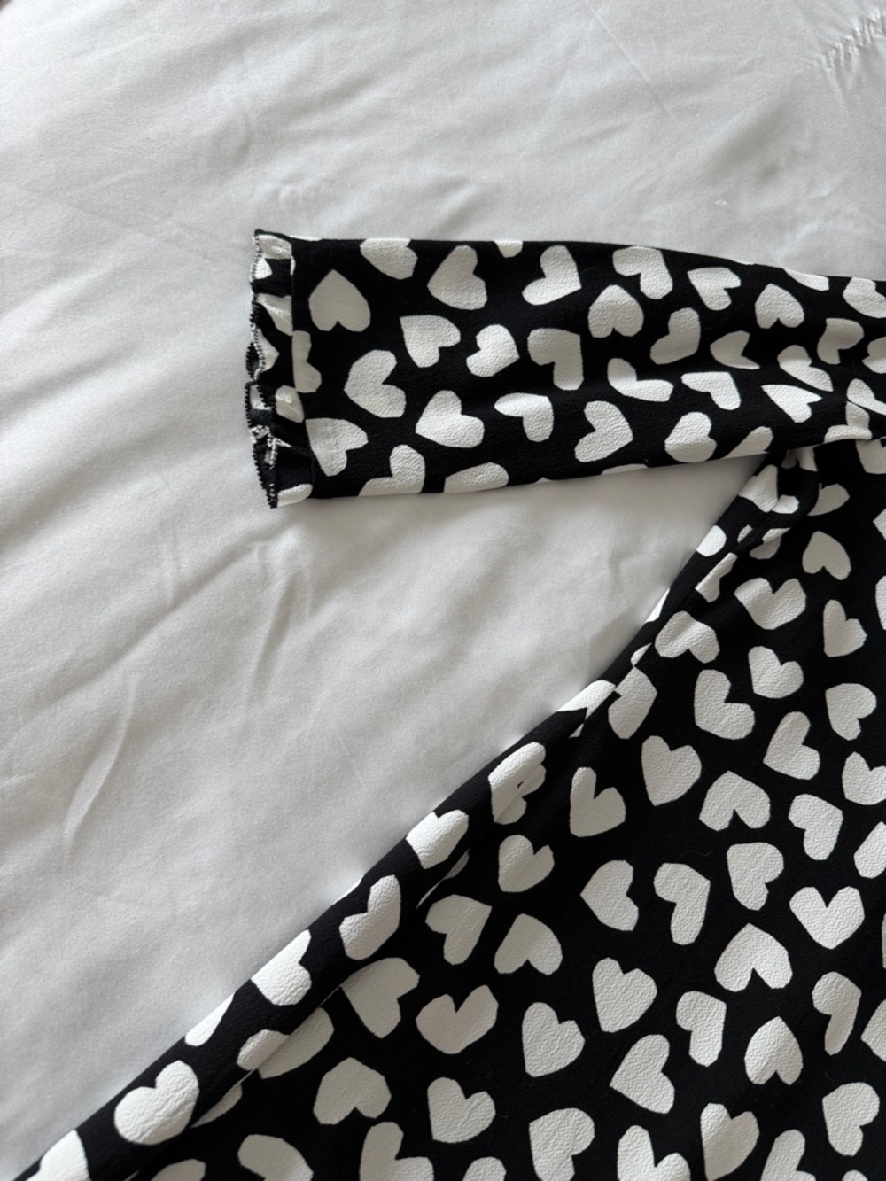 Kate Spade Heart Print Mini Dress XS | Black White Shift Valentine Date Dress - Picture 4 of 14